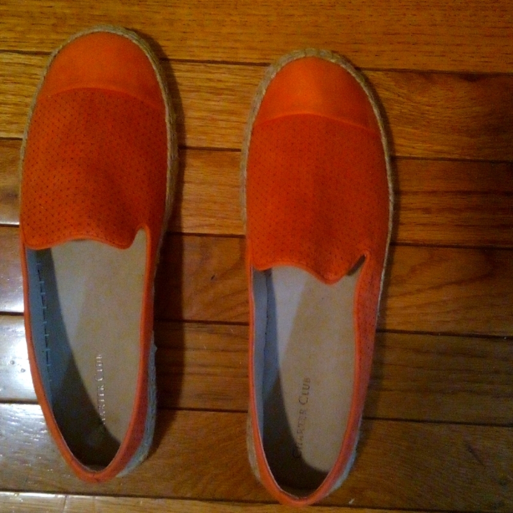 NWOT BURNT ORANGE LOAFERS